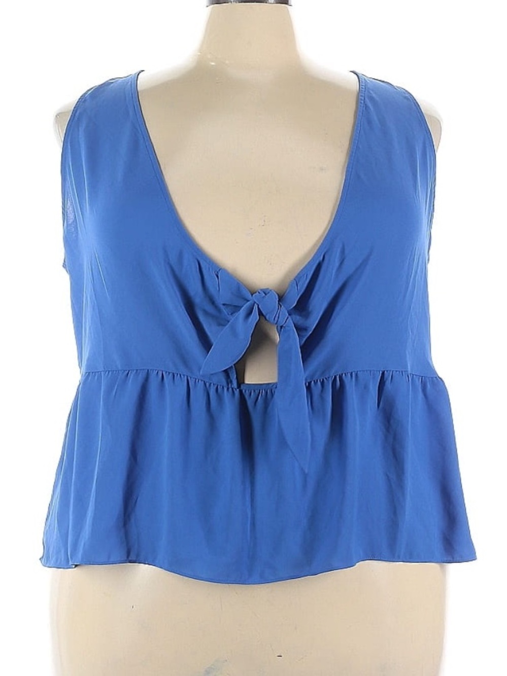 Eloquii Electric Blue Polyester Top